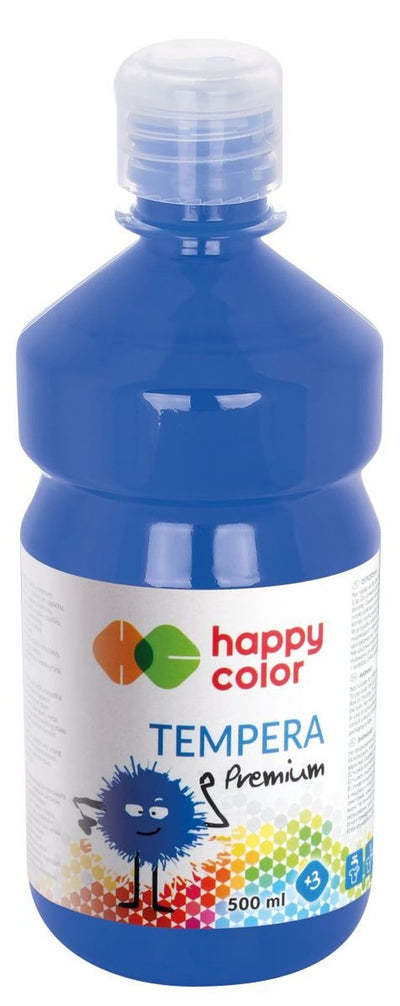 Happy Color, farba tempera, premium, niebieski, 500 ml