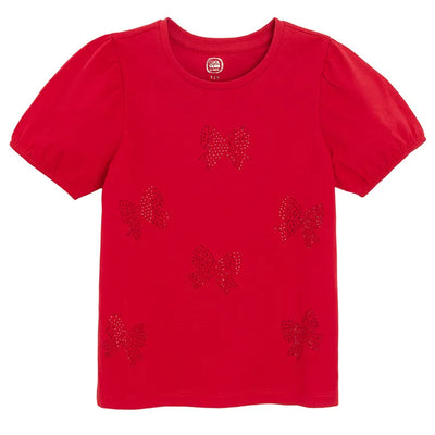 Cool Club, T-shirt dziewczęcy, czerwony