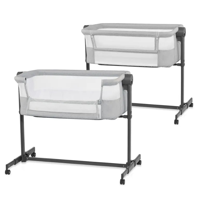 Kinderkraft, Neste Up 2, łóżeczko dostawne, light grey
