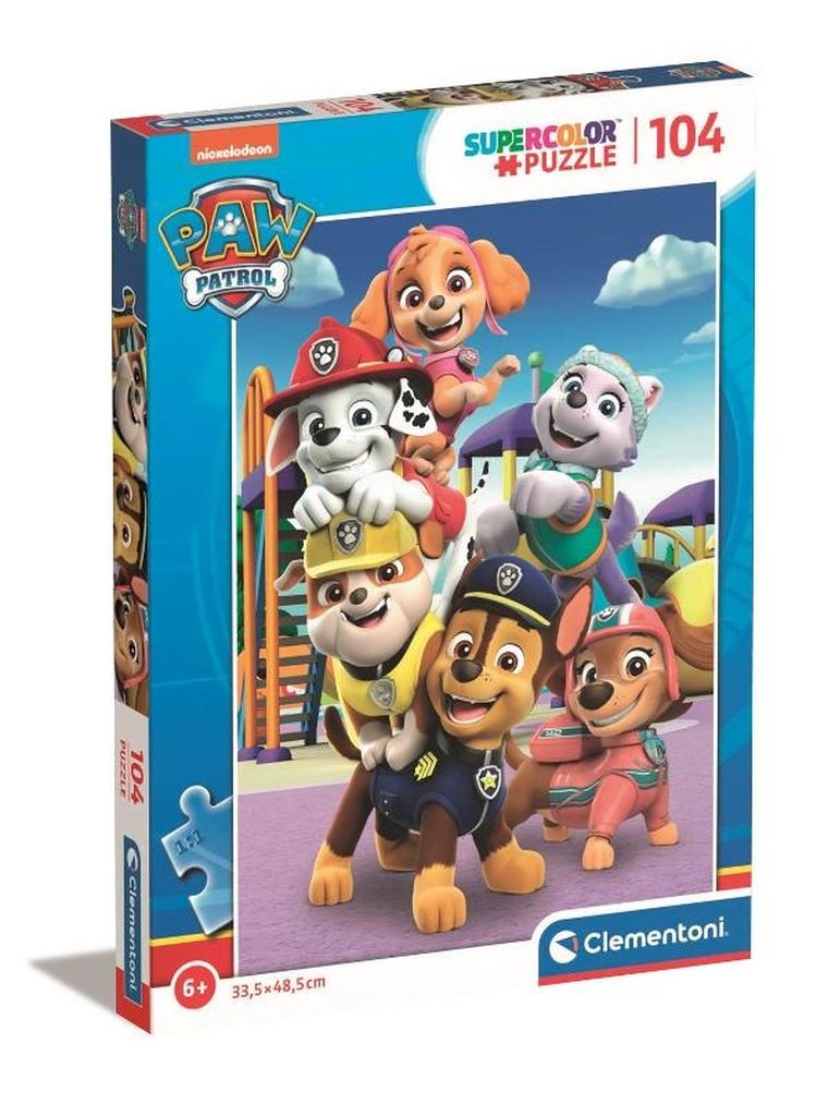 Clementoni, Super Color, Psi Patrol, puzzle, 104 elementy