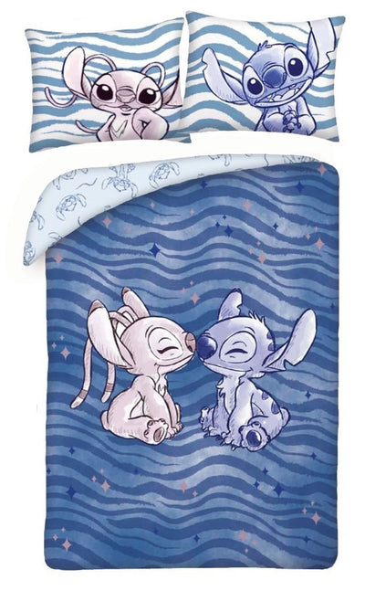 Lilo i Stitch, 2-częściowy komplet pościeli bawełnianej, 140x200 cm