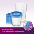 Philips Avent, Pojemniki na pokarm i pokrywki, 180 ml, 5 szt.