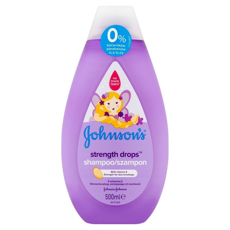 Johnson's, Strength Drops, szampon dla dzieci, 500 ml