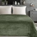 Eurofirany, koc d91 Cindy6, 200x220 cm, oliwkowy