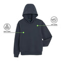 Granatowa bluza basic z kapturem oversize NOWEAR