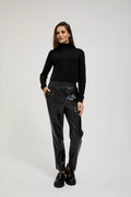 Sweter damski, czarny, Moodo