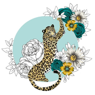 Clear Creations, Swarovski, karnet, Gepard kwiaty