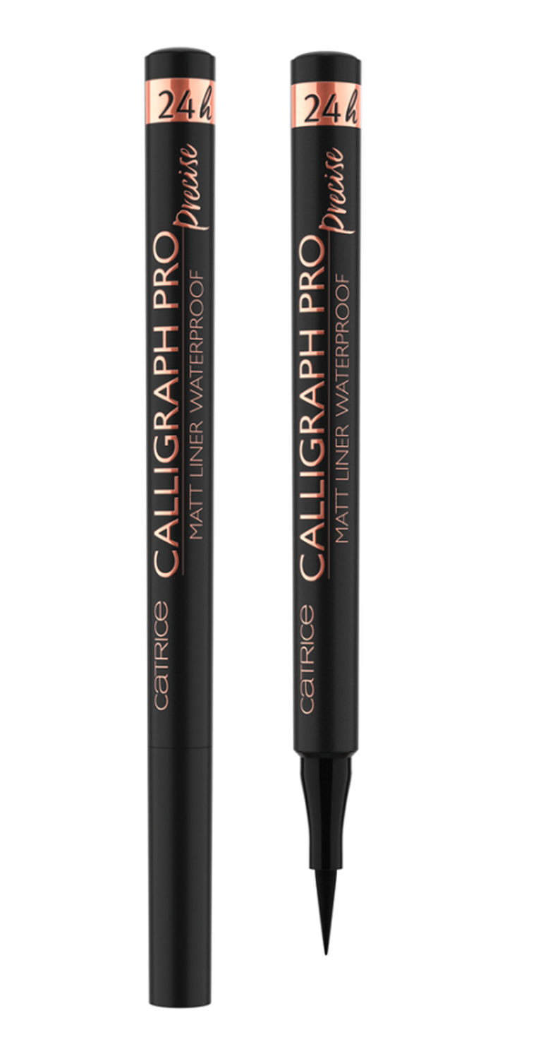 Catrice, Calligraph Pro Precise 24h Matt Liner Waterproof, liner do powiek, 010 Intense Black, 1.2 ml