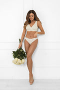 Majtki brazyliany damskie, ecru, Soler, Italian Fashion