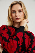 Sweter damski, czarny, Moodo