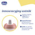 Chicco, kubek treningowy, niekapek z twardym ustnikiem, brzoskwiniowy, 6m+, 200 ml