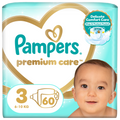 Pampers, Premium Care, pieluchy jednorazowe, rozmiar 3, 6-10 kg, 60 szt.