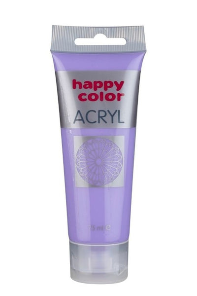 Happy Color, farba akrylowa, fioletowa pastelowa, 75 ml