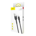 Baseus, kabel USB do Micro USB 1.5A, 2 metry, czerwono-czarny