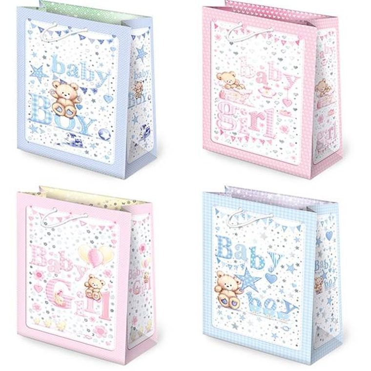 Paw, torebki ozdobne, baby girl baby boy, 10 szt.
