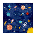 Party Tino, papierowe serwetki, kosmos, rakieta, astronauta, 33x33 cm, 10 szt.