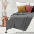 Eurofirany, koc pled, 130x170 cm, grafitowy