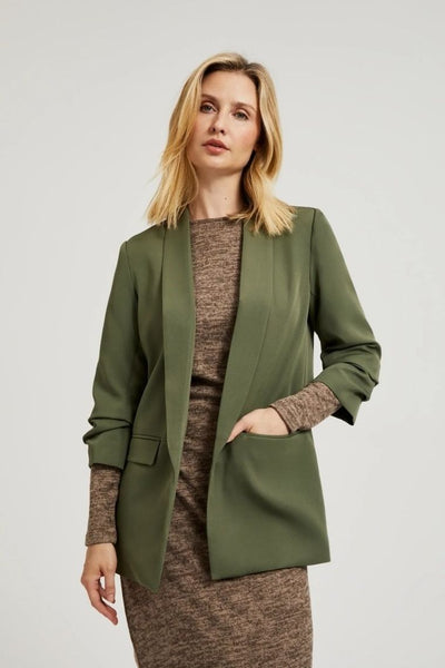 Marynarka damska, khaki, Moodo