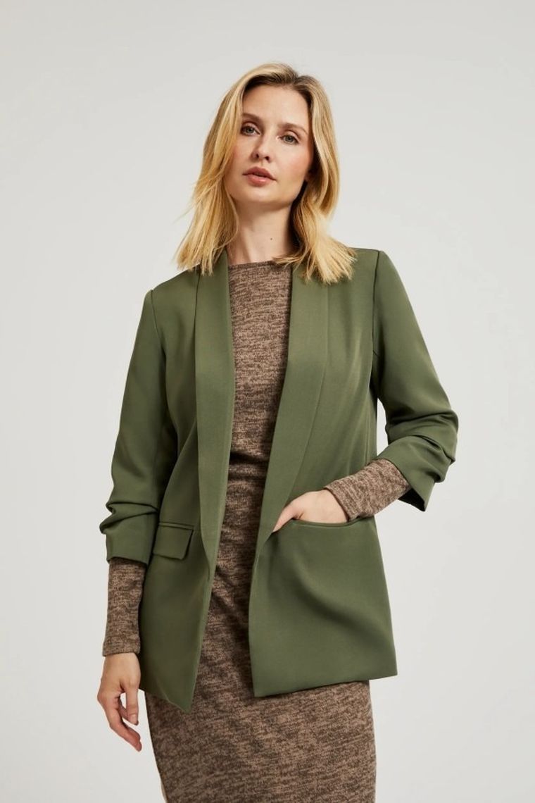 Marynarka damska, khaki, Moodo