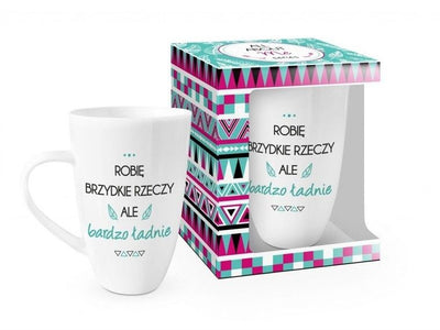 Kubek porcelanowy, Brzydkie rzeczy, 400 ml
