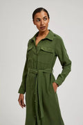 Sukienka damska, khaki, Moodo