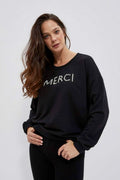 Bluza damska, czarna, Moodo