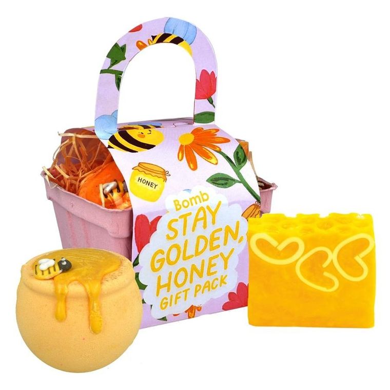 Bomb Cosmetics, Stay Golden Honey, zestaw upominkowy, 2 szt.