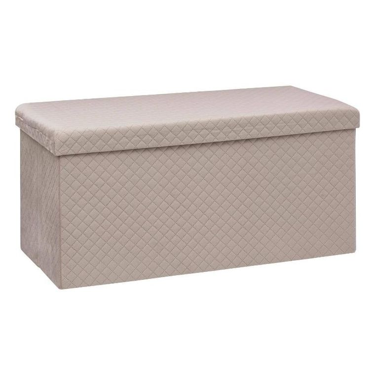 5five Simply Smart, pufa tapicerowana ze schowkiem, aksamit, 76x38x38 cm