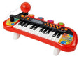 Lean Toys, keyboard, 24 klawisze, USB, czerwony