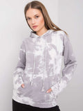 Bluza damska z kapturem, szara, Rue Paris
