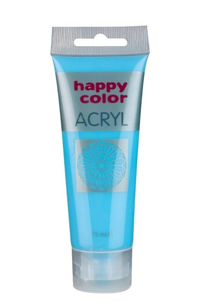 Happy Color, farba akrylowa, niebieska pastelowa, 75 ml