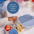b.box, zestaw:  sportowa butelka tritanowa, 450 ml + mini lunchbox, ocean breeze