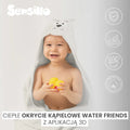 Sensillo, Water Friends, okrycie kąpielowe, krokodyl, green, 100x100 cm