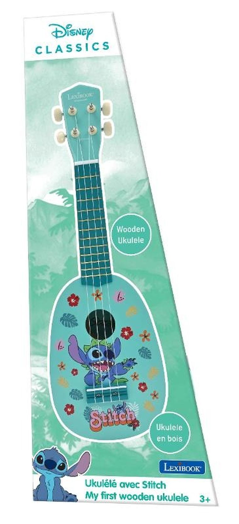 Lexibook, Lilo i Stitch, ukulele drewniane
