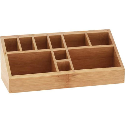 Eleganza, organizer na kosmetyki, bambusowy, 23x9x8,5 cm