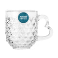 Altom Design, kubek z uchem i dekorem, serce, 310 ml