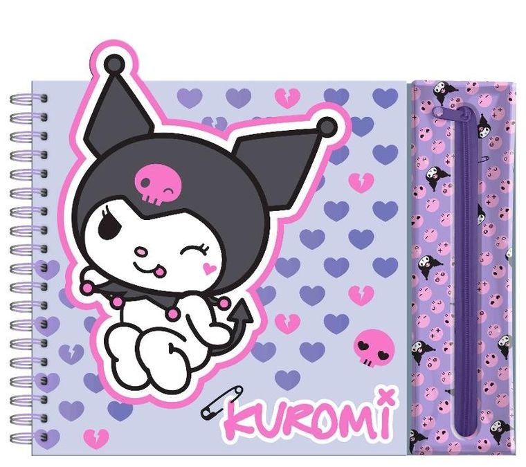 Hello Kitty, Kuromi, zestaw kreatywny w saszetce, 6 kredek