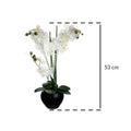 Atmosphera, orchidea sztuczna w czarnej doniczce, 50 cm