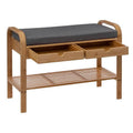 5five Simply Smart, szafka na buty z siedziskiem, Zen, bambus, 74x34x55 cm