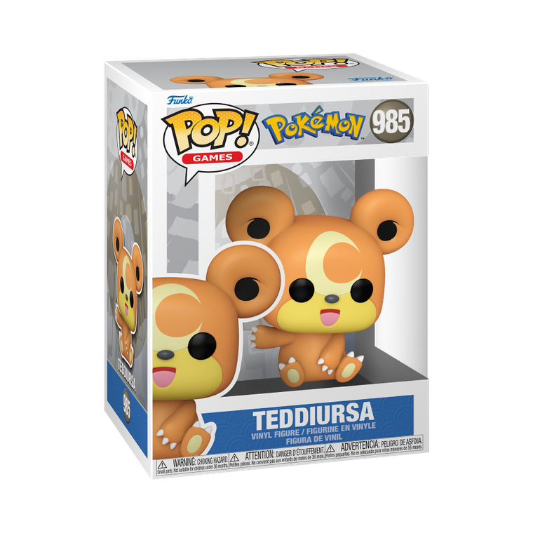 Funko Pop! Games:  Pokemon, Teddiursa, figurka kolekcjonerska