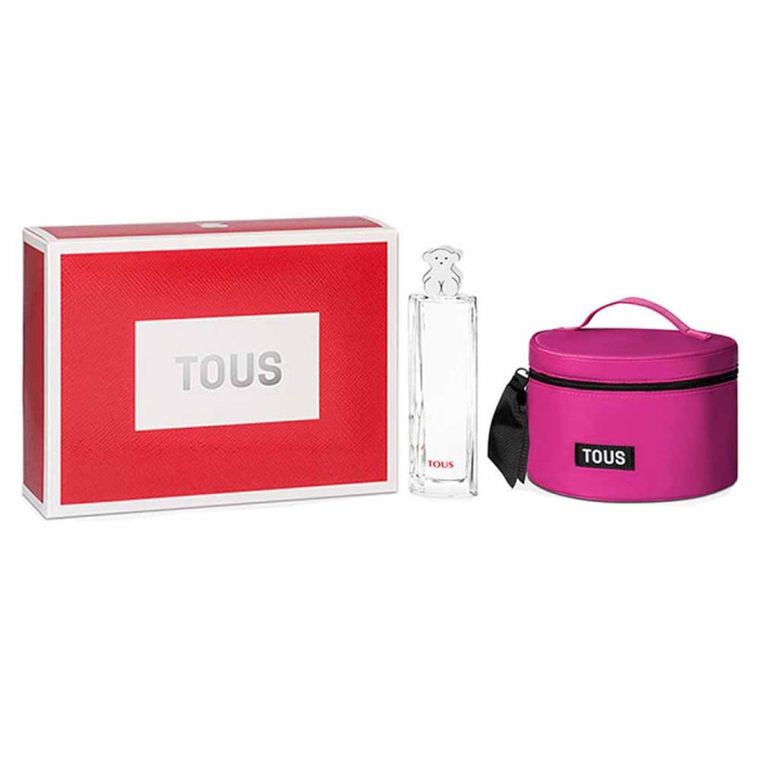 Tous, Woman, zestaw:  woda toaletowa, spray, 90 ml + kosmetyczka