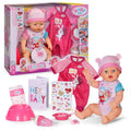 Baby Born, Emma, lalka bobas, 43 cm, zestaw z dodatkowym ubrankiem onesie + 5-pack pieluszek gratis