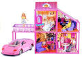 Lean Toys, willa, domek dla lalek z autem i akcesoriami, 76 cm