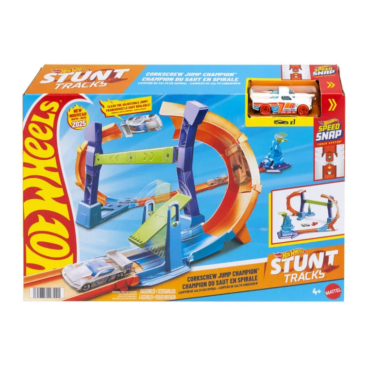 Hot Wheels, Mistrzowski skok na pętli, tor wyścigowy, zestaw z autem