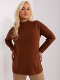 Sweter damski, plus size, czarny, P-M