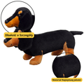 Lean Toys, Jamnik, maskotka, czarny, 25 cm