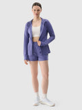 Bluza damska, rozpinana, czarna, 4F