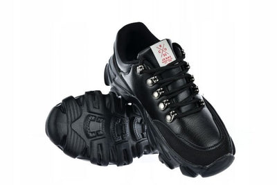 Buty sportowe damskie, czarne, Cross Jeans