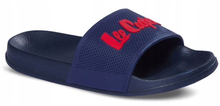 Klapki damskie, granatowe, Lee Cooper