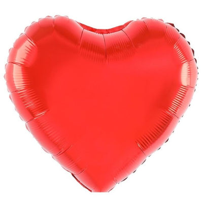 Balon foliowy, serce, czerwone, 45 cm